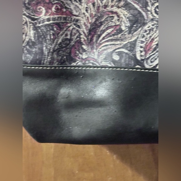 Patricia Nash Feather Paisley Tote Bag Purse - Picture 5 of 6
